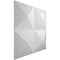 Ekena Millwork Tirana EnduraWall Decorative 3D Wall Panel, White, 11 7/8"W x 11 7/8"H WP12X12TIWH - alternate 2